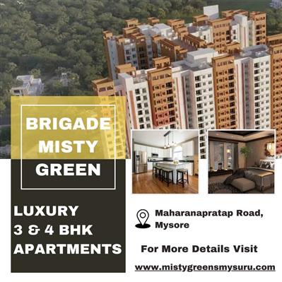 Brigade Misty Green Mysore - Spacious Luxury 3 and BHK Apartments