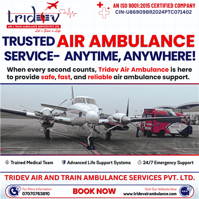 Cover Your Long-Distance with Support – Tridev Air Ambulance Services in Delhi