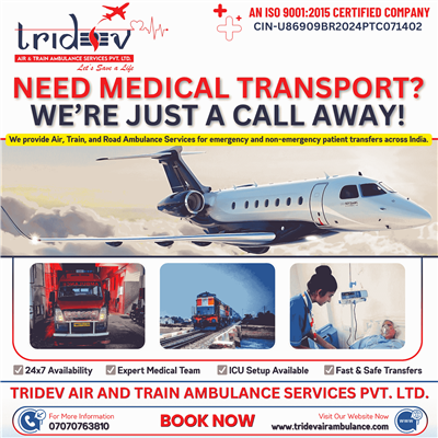 Medevac by Tridev Air Ambulance Services in Guwahati – The Moving Patients