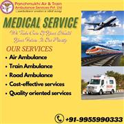 Panchmukhi Train Ambulance from Guwahati provides a trained team for transfers