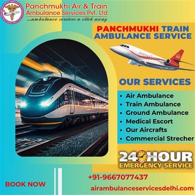 For all your needs, the Panchmukhi Train Ambulance from Hyderabad is available 2