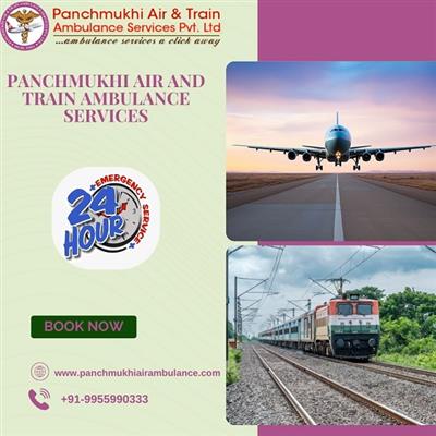 Book Panchmukhi Air Ambulance Service in Varanasi with Top-class Ventilator