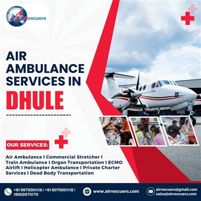 Air Ambulance Services in Dhule – 24/7 Emergency Medical Support