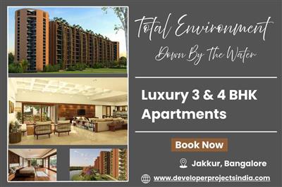 Luxury 3 & 4 BHK Apartments in Jakkur, - Total Environment Down By The Water