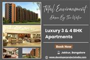 Luxury 3 & 4 BHK Apartments in Jakkur, - Total Environment Down By The Water