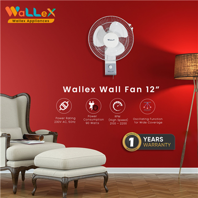 Buy Wallex Wall Hanging Table Fan Online | 1800-212-9001