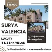 Surya Valencia - Exclusive Lifestyle Villas with 4 & 5 BHK Luxury Homes