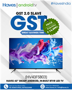 Haves 43 Inch Smart Android Classic, In-Built BT Frameless Led Tv