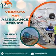 Vedanta Air Ambulance Service in Delhi Offers a Full ICU, Ventilators