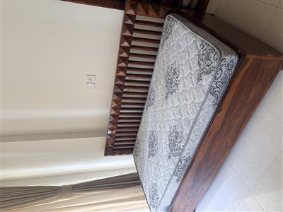 Sheesham wood Diwan with backrest