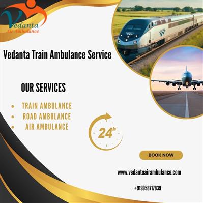 The Vedanta Train Ambulance service in Patna provides life-saving care to your p