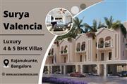 Luxury 4 & 5 BHK Villas for Sale in North Bangalore | Surya Valencia Rajanukunte