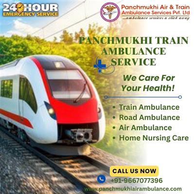 Panchmukhi Train Ambulance in Guwahati- Risk-free medical transport arranged on