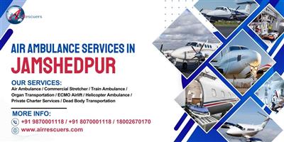 Book Air Ambulance Services in Jamshedpur Within Minutes