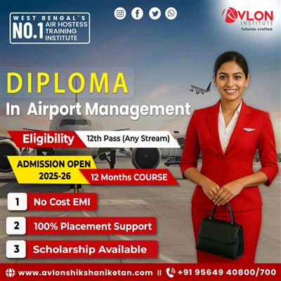 Diploma in Airport Management | 12-Month Course | Admission Open 2025–26 | Avlon