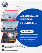 Emergency Air Ambulance Services in Coimbatore, Anytime, Anywhere