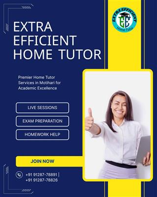🏠 Top Home Tutors in Motihari – Extra Efficient