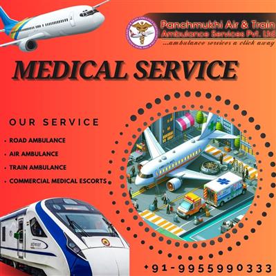 Panchmukhi Train Ambulance from Ranchi – Your safety and comfort are guaranteed