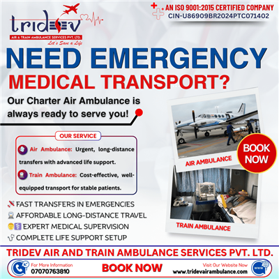 A Mile A Minute: Tridev Air Ambulance Services in Ranchi—the High-Quality