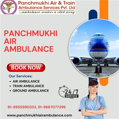 Look Time Saving Panchmukhi Air Ambulance from Kharagpur with Doctor