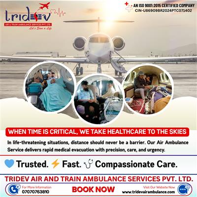 Move With Tridev Air Ambulance Services In Patna Relocator