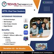 Data Analytics Internship|Training|Techvolt Software|Coimbatore