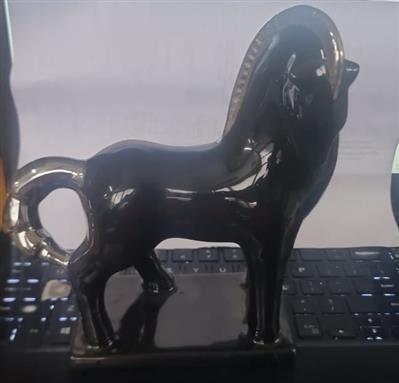 Ceramic Black Horse