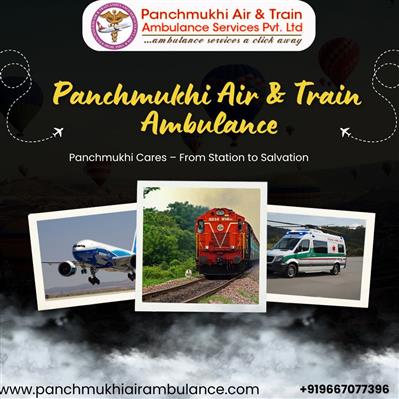 Panchmukhi Train Ambulance provides advanced transportation assistance in Patna
