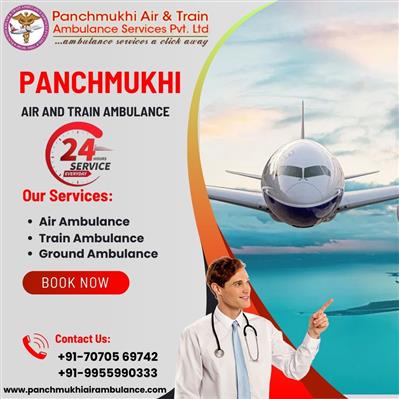 Call Panchmukhi Air and Train Ambulance in Cooch Behar, Which Makes Transpor