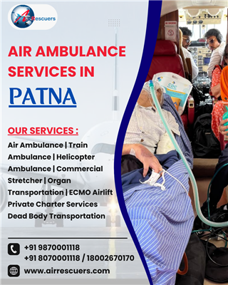 Emergency Air Ambulance Patna | Book Now
