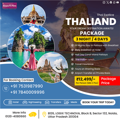 Thailand tour packages from delhi