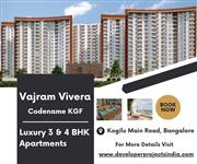 Vajram Vivera Luxury Flats on Kogilu Main Road - 3 & 4 BHK Homes in Bangalore