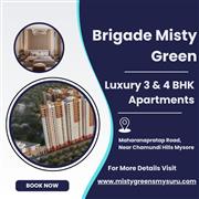 Brigade Misty Green Mysore - Premium 3 & 4 BHK Flats near Chamundi Hills