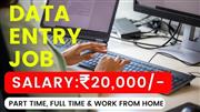 Data Entry Operator (Work From Home | Part Time | Freshers Welcome)