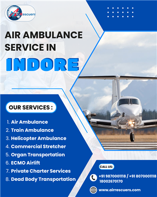 Air Ambulance in Indore: Immediate Care, Fast Transport