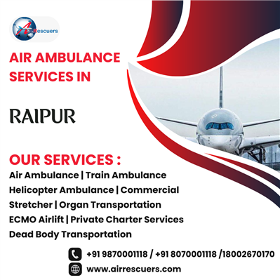 Your Trusted Air Ambulance Services in Raipur – On Call Anytime
