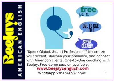 Your Voice. Your Global Brand Equity. Improve it in Beejays Communication Master