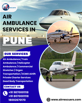 24/7 Air Ambulance Pune: Fast and Safe