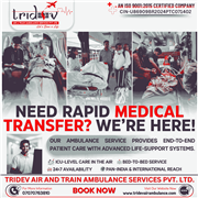 Ready for Evacuation Every time -Tridev Air Ambulance Service in Ranchi