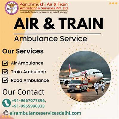 Panchmukhi ICU Train Ambulance in Patna- Reliable and Resourceful Service