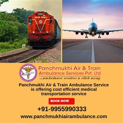 Panchmukhi Train Ambulance in Guwahati – Quality Service offered at a far price