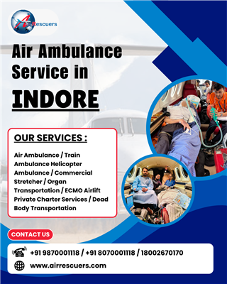 Indore’s Trusted Air Ambulance – Saving Lives 24/7!