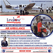 The Amenities Of Tridev Air Ambulance Service In Kolkata For Severe Conditions