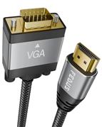 FEDUS HDMI to VGA Cable Adapter 1080P@60Hz Uni-Directional HDMI Computer to VGA