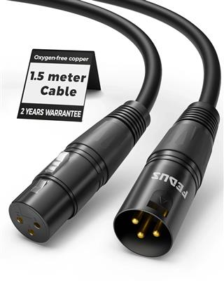 FEDUS StagePro XLR Cable, Professional Balanced XLR Male to Female Microphone ca