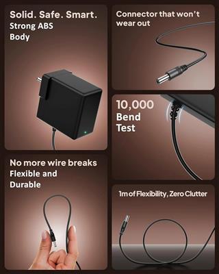 FEDUS 6v Charger for Kids Ride on Car Toys, 6 Volt Battery Charger with Charging