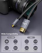 FEDUS 4K Micro HDMI to HDMI Cable 1.5 Meter, Micro HDMI 2.0 Adapter [4K@60Hz, 2K