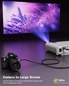 FEDUS 4K Micro HDMI to HDMI Cable 1.5 Meter, Micro HDMI 2.0 Adapter [4K@60Hz, 2K