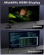 FEDUS 4K Micro HDMI to HDMI Cable 1.5 Meter, Micro HDMI 2.0 Adapter [4K@60Hz, 2K