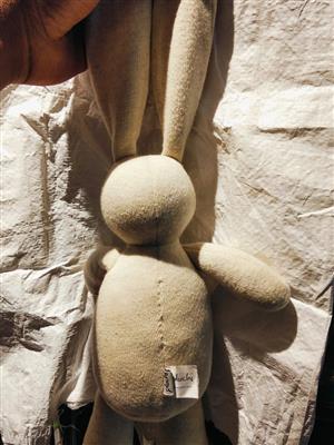 Pluchi Premium Knitted Bunny Soft Toy Baby-Safe Cotton Plush BIS Certified Nurse